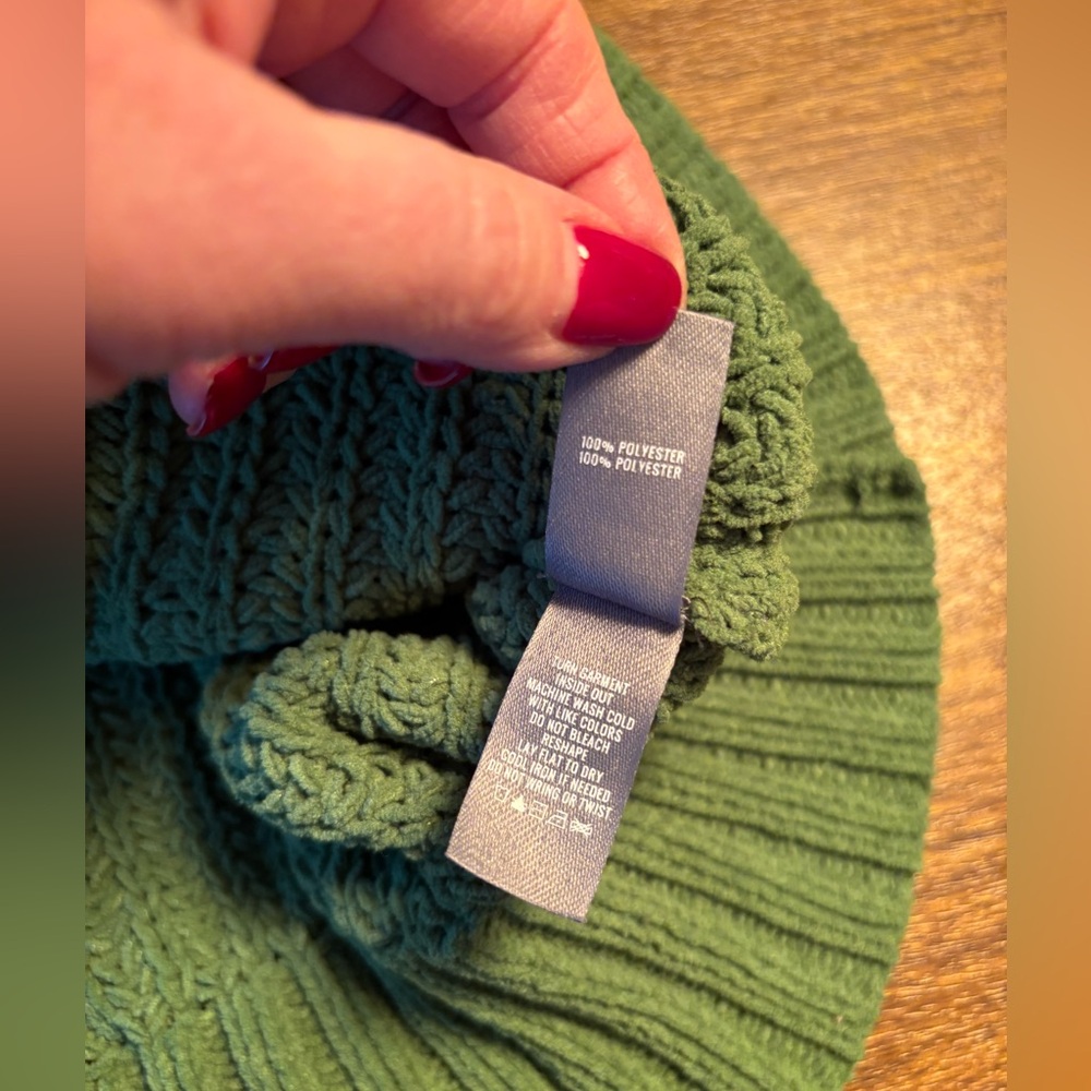 Women's Aerie Kelly Green Turtleneck Cable Rib Tunic Sweater -Medium-EUC - Picture 6 of 6
